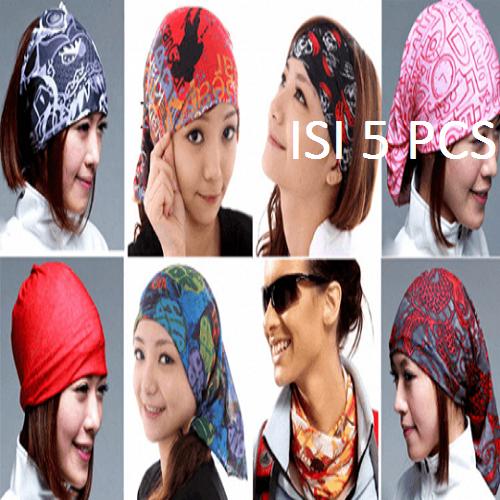 BUY 4 GET 1 Buff Masker Bandana 7STAR - Slayer Respiro Baff Kupluk Multifungsi Banana - Random Color