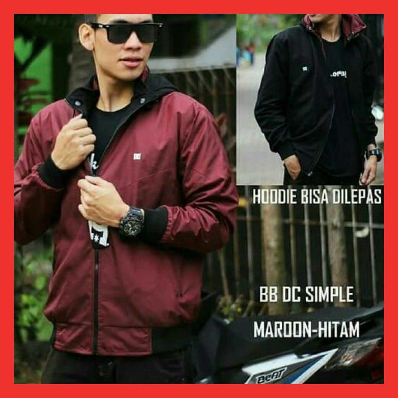 FIX Jaket Pria/Jaket Hoodie Bolak/Balik TERMURAH