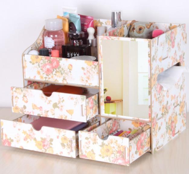 Rak Kosmetik Cermin / Meja Rias Kayu / Kotak Make Up / Tempat Kosmetik - yx0rzD Rak Kosmetik Cermin / Meja Rias Kayu / Kotak Make Up / Tempat Kosmetik - yx0rzD