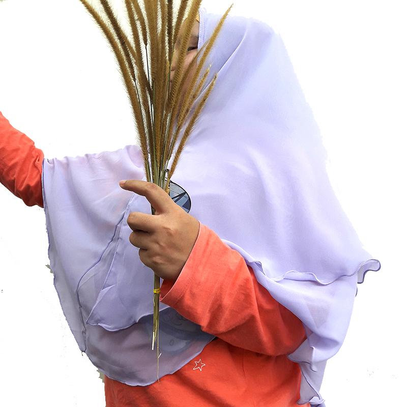 Delice Hijab Kepala Kerudung Anabella Jilbab Instan Syari Khimar Polos Tanpa Pet 2 Layer Instant Langsung Pakai Women Fashion Wanita Muslim Muslimah Bahan Sifon Chiffon Pengajian Sehari-hari Penutup Pelindung Kepala Simple Adem Nyaman