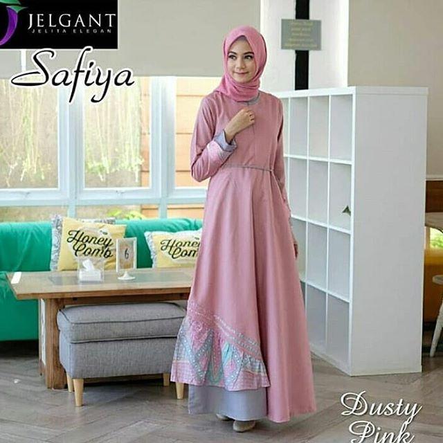 Safiya Dress By. Nasywa Collections Baju Gamis Gamis Casual Terbaru
