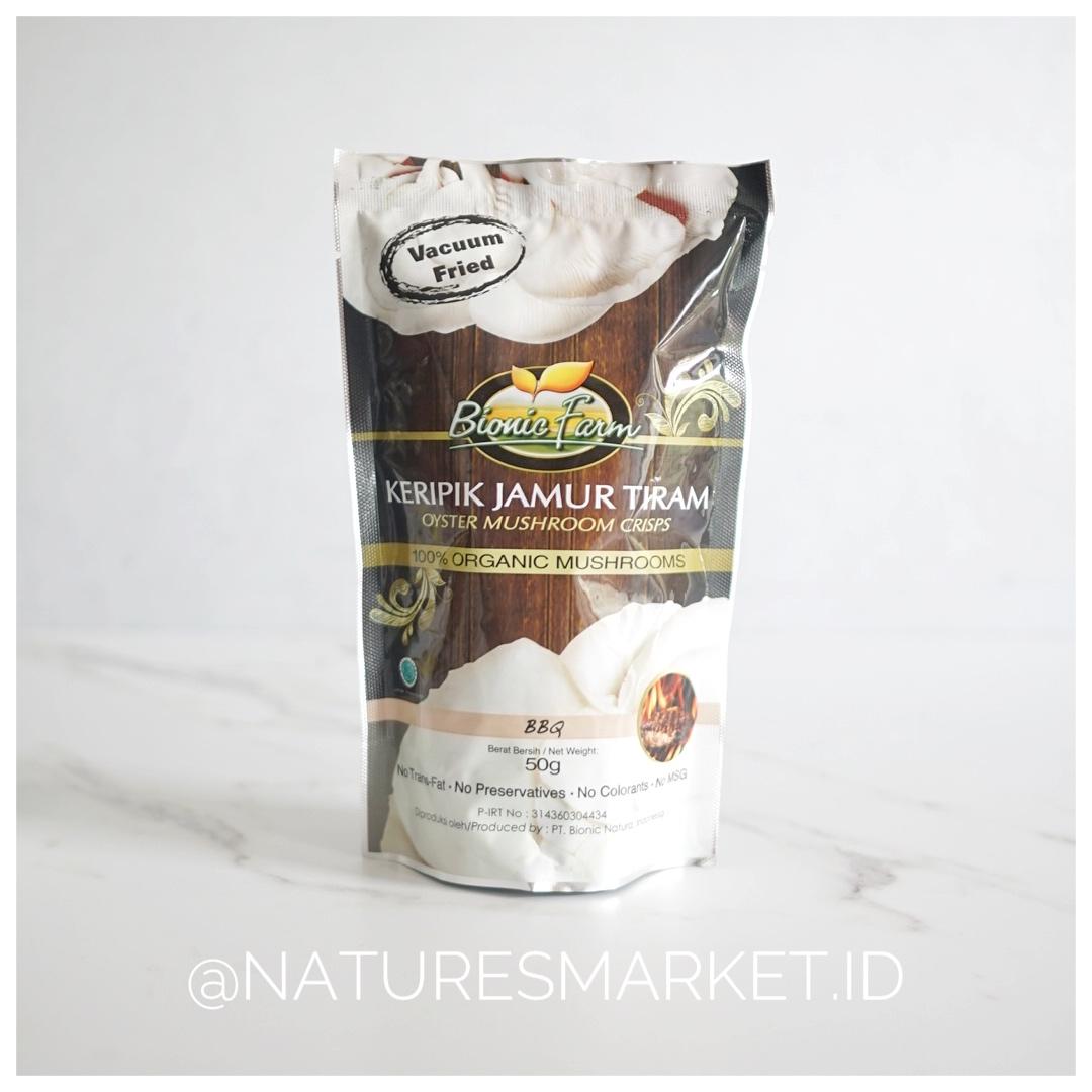 Naturesmarket.id - BIONIC FARM KERIPIK JAMUR TIRAM (BBQ)