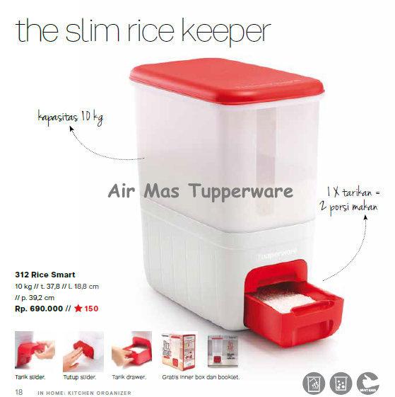 Rice Smart Tupperware/ bisa buat kado/ penyimpanan beras /terlaris