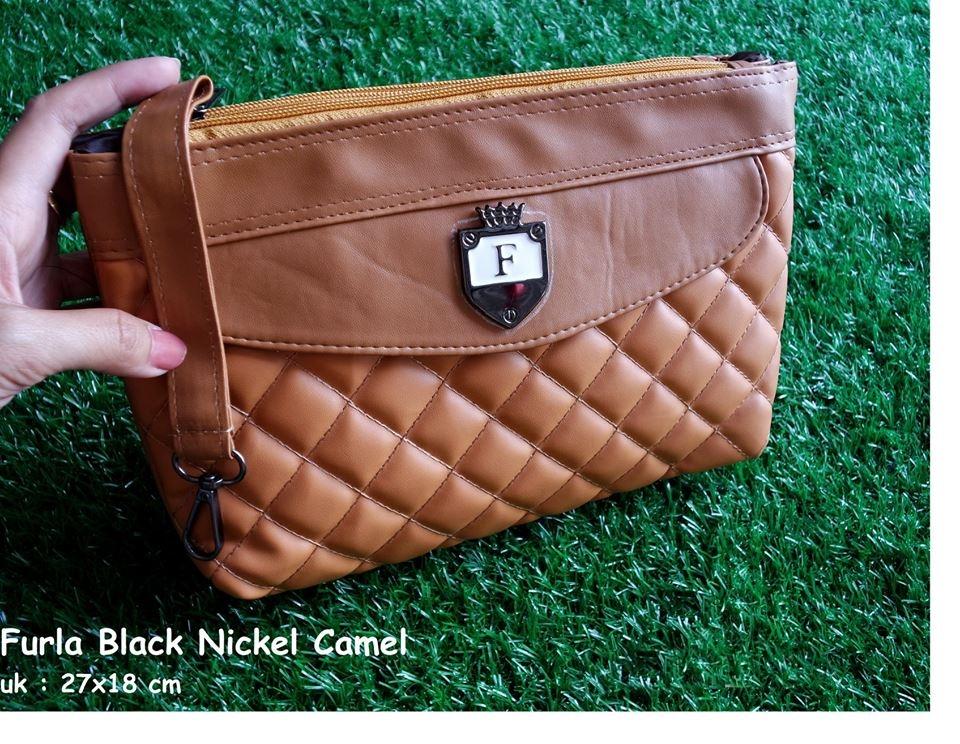 Tas Selempang Wanita Furla Black Nickel - Toko Warna Warni