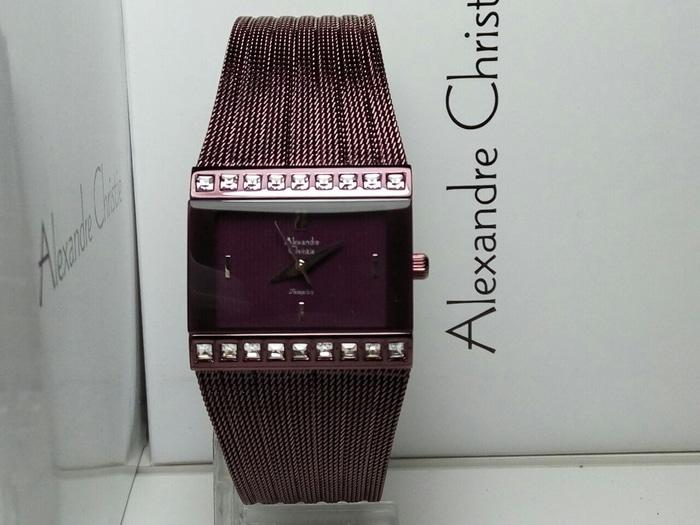 PROMO TERBATAS!!! Jam Tangan Wanita Alexandre Christie AC 2561 Purple Terbaru Murah