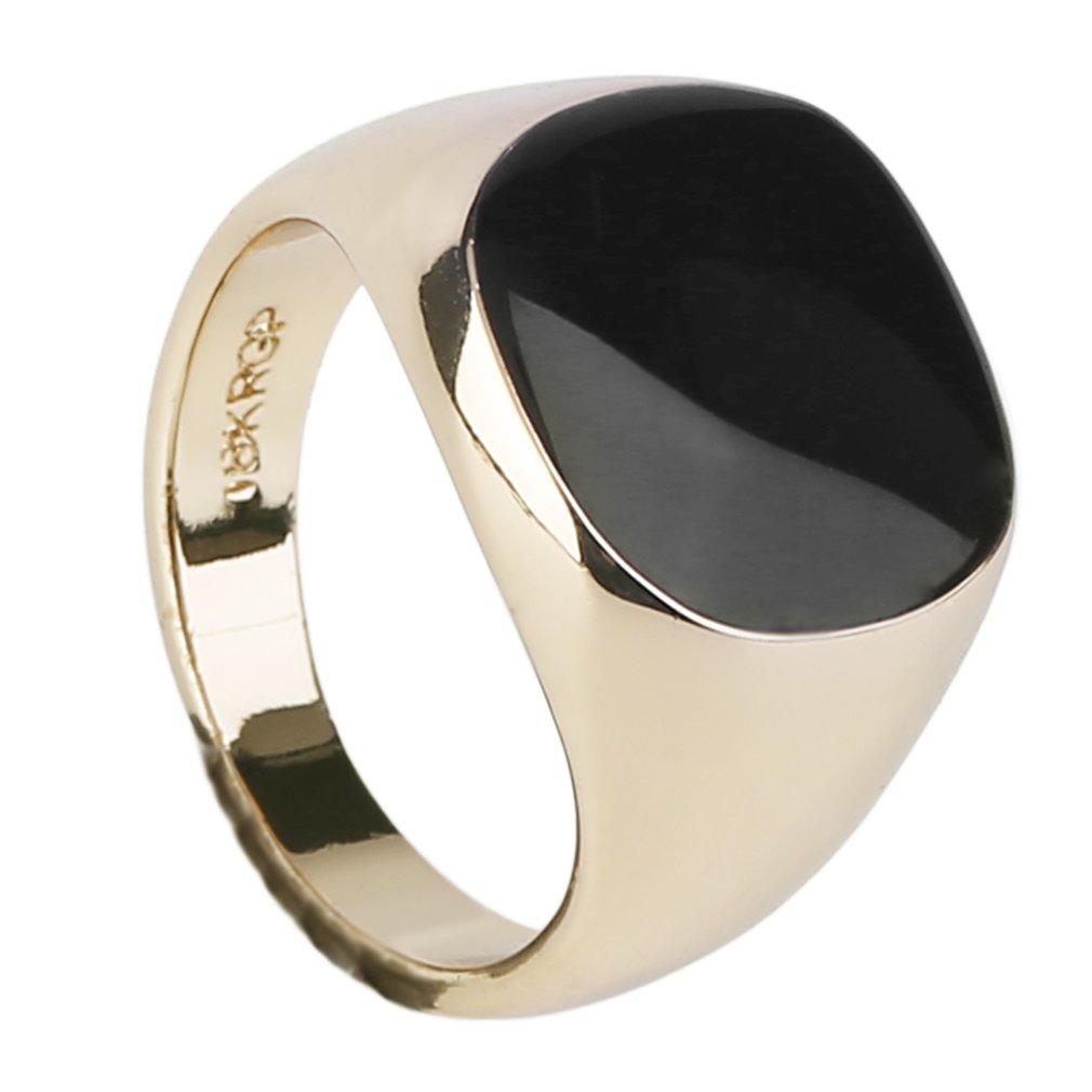 Lalove Mewah Super Keren Antik Pria Pria Cincin Perhiasan Baja Titanium Domineering Obsidian Pesta Klub Cincin Perhiasan Hadiah Perhiasan Terbaik 1