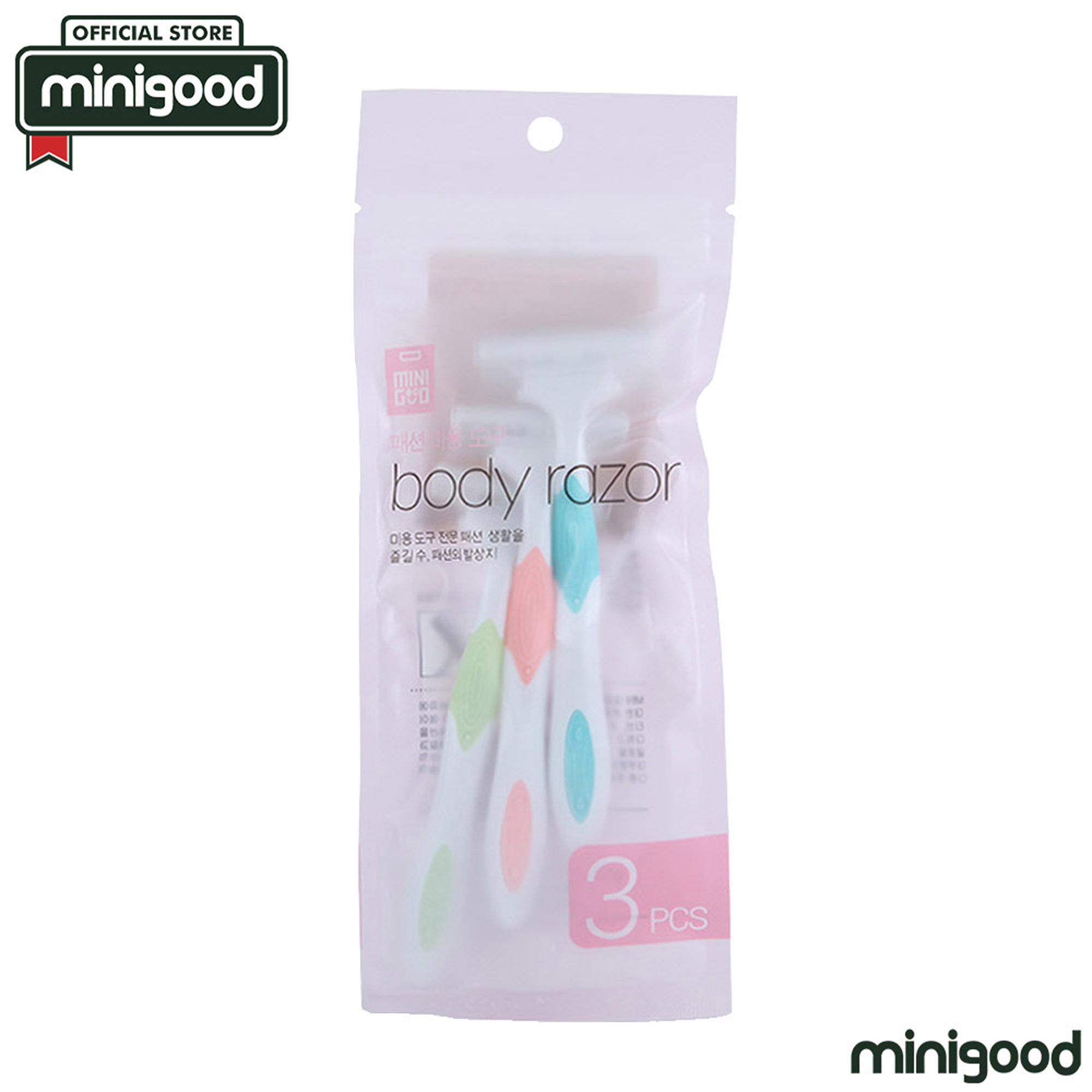 minigood NEW PRODUCT pisau cukur bulu rambut wanita manual shaver knife razor set tajam aman 3Pcs