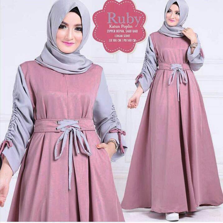 Honeyclothing Gamis Wanita Rabia / Dress Muslimah / Baju Muslim / Fashion Wanita / Dress Wanita