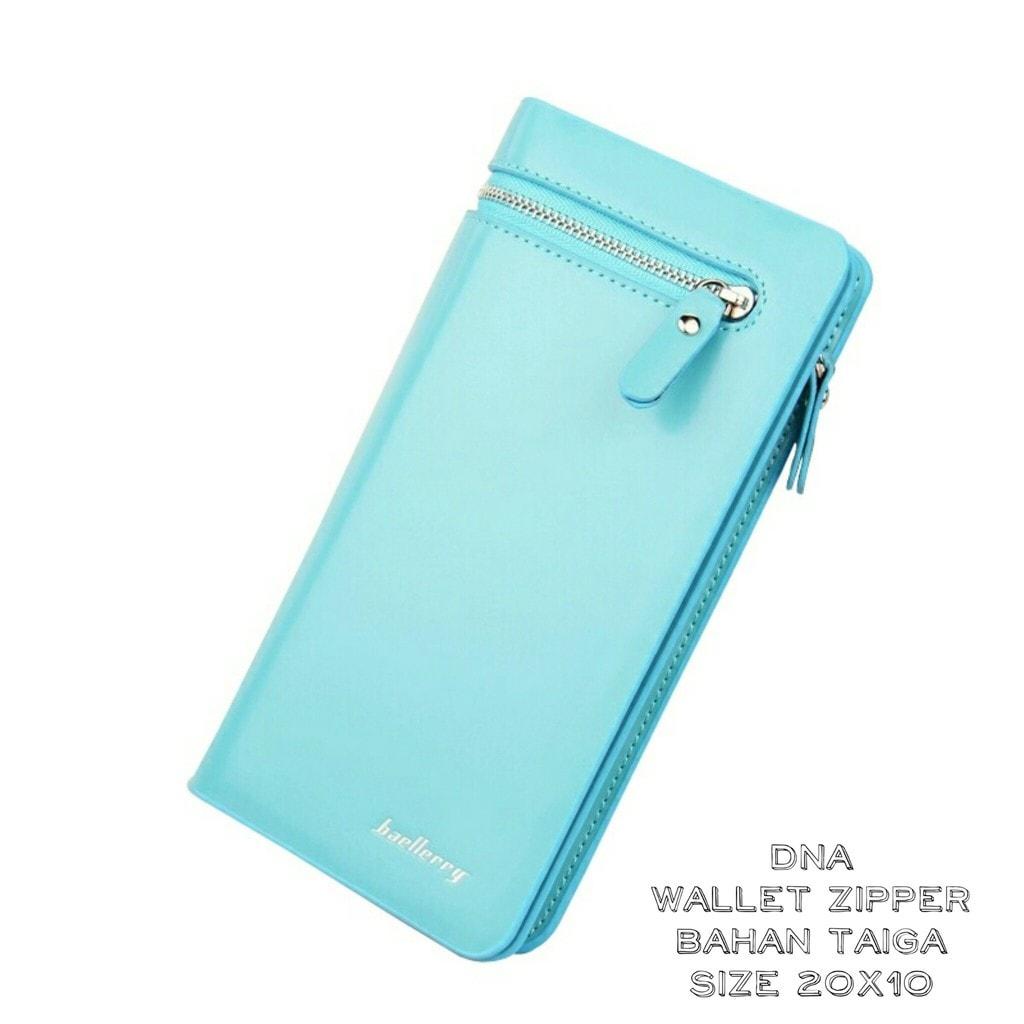Jual Termurah Dompet Panjang Wanita / Dompet Fashion / Zipper Elegant Tosca - Turquoise Promo