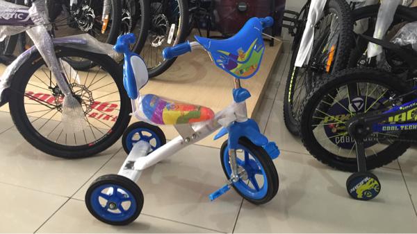 BEST SELLER!!! sepeda roda tiga exotic 1255 stainless warna biru untuk anak-anak - YFV1ET