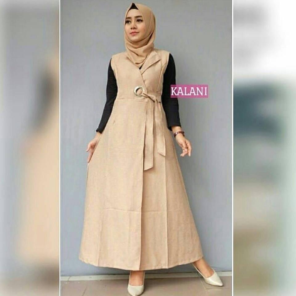 Vshop91jkt - Kalani Outer / Baju Muslim / Kardigan Wanita / Baju Kemeja / Kemeja Dress / Tunik / Atasan Wanita / Dress Wanita / Blouse Jumbo / Dress Jumbo / Cardigan Jumbo / Blazer Jumbo / Baju Kerja / Syari / Gamis / baju koko / jumpsuit / Rompi Wanita
