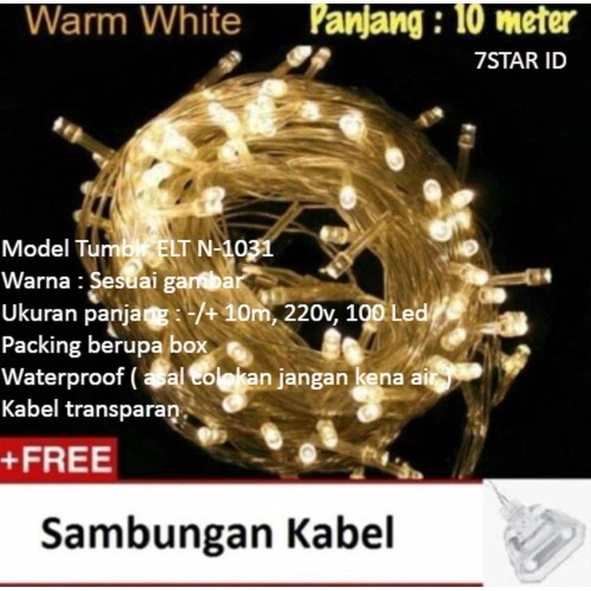 Lampu Tumblr Kamar With LED Dekorasi 7STAR / Lampu Hias ELT N-1031 7STAR Dan Lampu Tumblr Natal Twinkle Light 10 Meter FULL + Ada Colokan Sambungan
