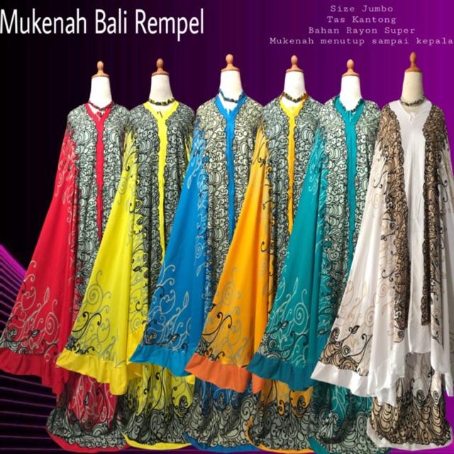 PROMO MUKENAH BALI BELI SATUAN HARGA GROSIR , BAHAN SUPER ADEM ANTI GERAH PALIG NYAMAN DI PAKAI putih