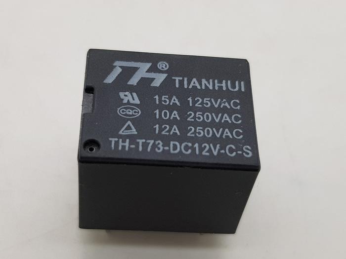 Relay DC 12Volt 5 Kaki 10 Ampere Merk TIANHUI