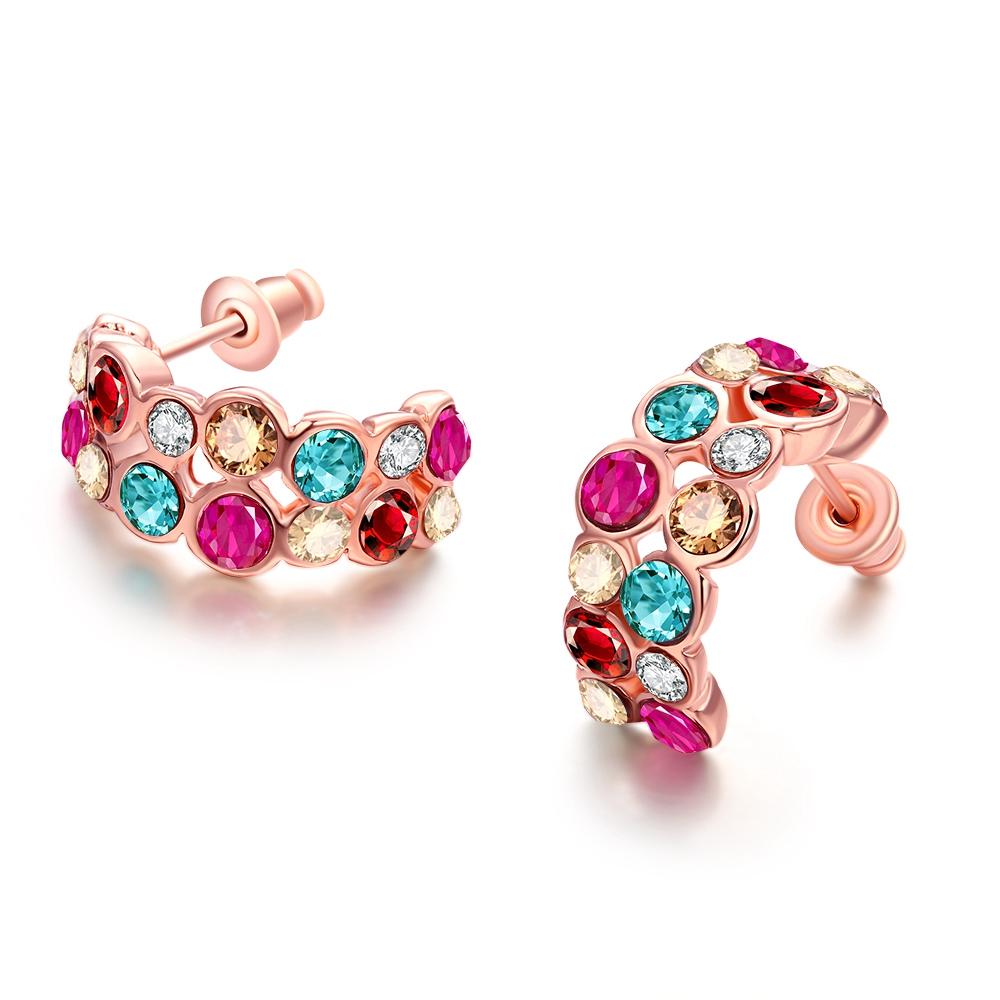 Bella & Co. Earrings AKE039 Aksesoris Perhiasan Anting Lapis Emas Rose