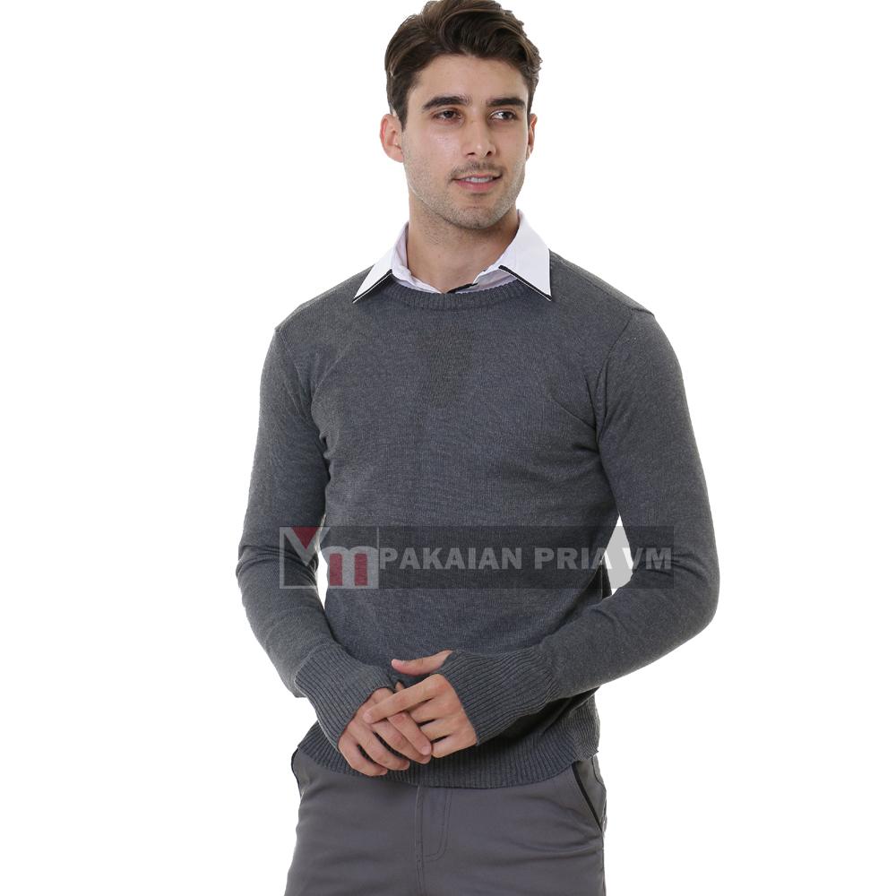 VM - Jaket Polos Varsity Black Fleece Kulit - Baseball