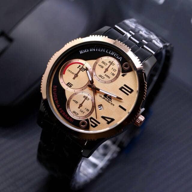 Jam Tangan Pria/ Cowok R1753 Quiksilver Black