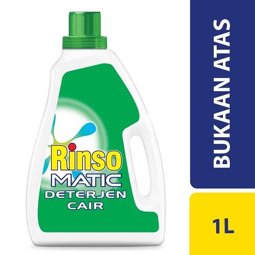 Rinso Matic Cair Mesin Cuci Bukaan Atas Botol - 1 L