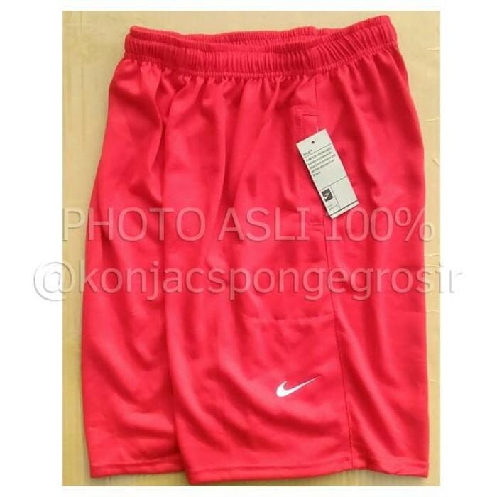 Nike Plain Merah Lotto- Jual Celana Pendek Kolor Bola Futsal Basket - 38Mk0p