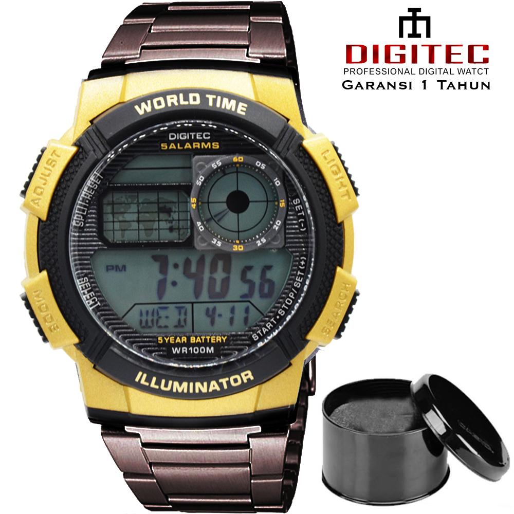 Digitec - Jam tangan Pria - formal - Stanless steel - Original - model terbaru 