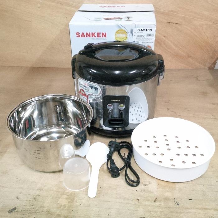 Sanken Magic Com Rice Cooker 1.8L Stainless Steel SJ2100 SJ-2100