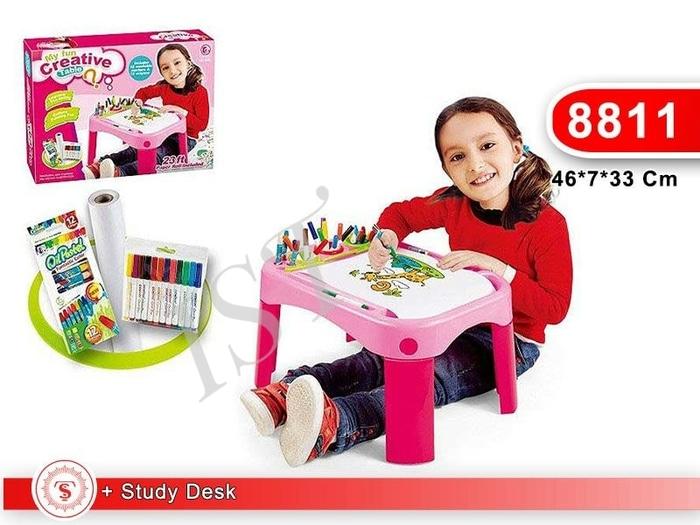 MY FUN CREATIVE TABLE PINK - MAINAN MEJA BELAJAR EDUKATIF