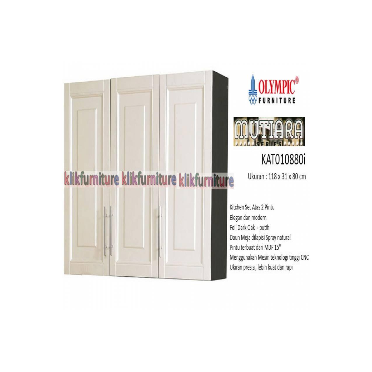 KAT 010880i Olympic Mutiara Kitchen Set Atas 3 Pintu