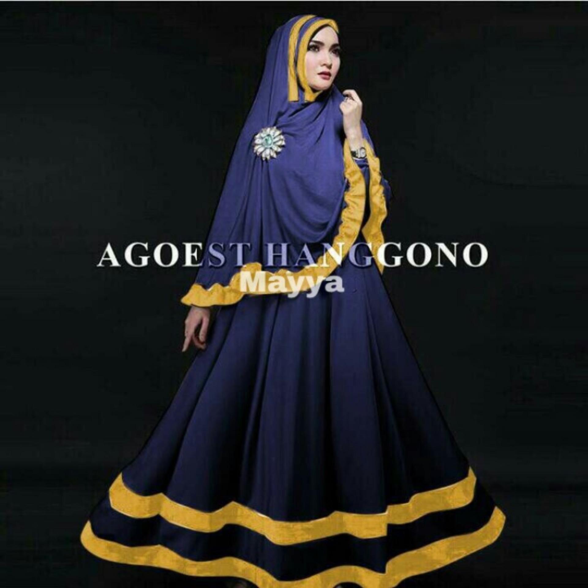 MAYYA SYARII MUSLIMIN GAMIS MUSLIM WANITA MUSLIMIN SYARII DRESS LEBARAN NAIK HAJI