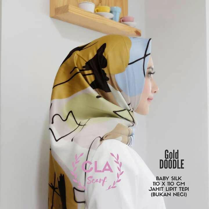 Jual Clo Hijab Boutique Khimar Segi Empat Cantik Terkini Warna