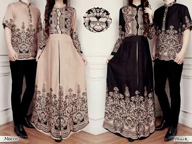 SR Collection Best Seller Couple Batik Muslim Pria Wanita Gitania