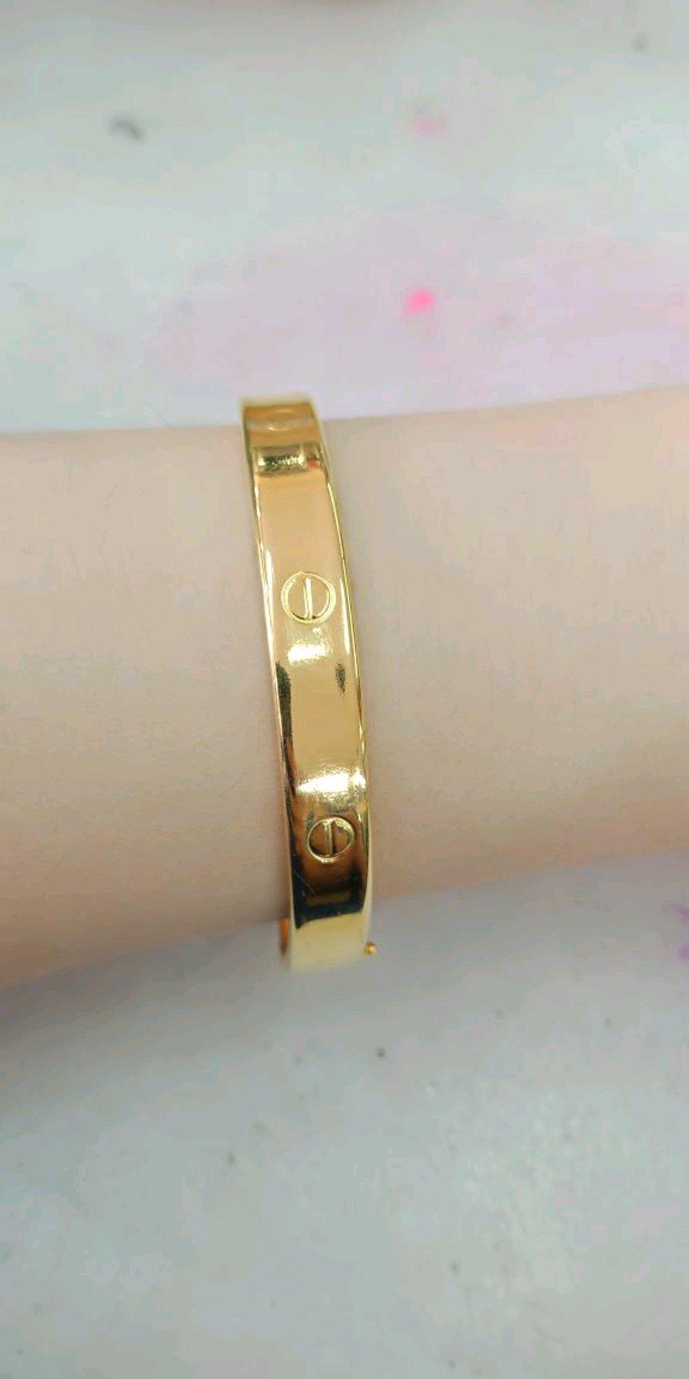 Gelang Emas Asli Kadar 875 Cartier Bulat