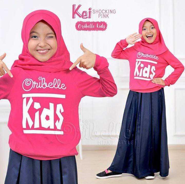 Newone Shop Oribelle Setelan Rok Anak Perempuan - Gamis Syari Anak Perempuan Terbaru