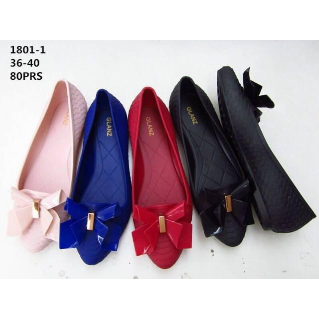 Sepatu Wanita Merk GLANZ(Glanzton) 1801-1 (Jelly Shoes) .. Harga Murah Kualitas Premium !!