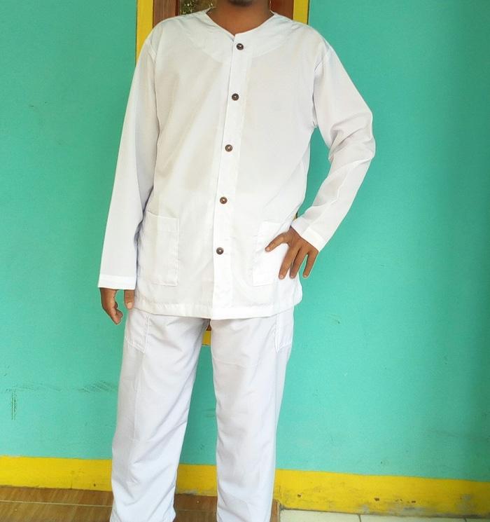 stelan baju pangsi putih