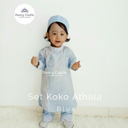 〘PRoDUcT TerLarIs〙SU338 gamis koko athala size s umur 1-2th / baju muslim anak / koko jubah