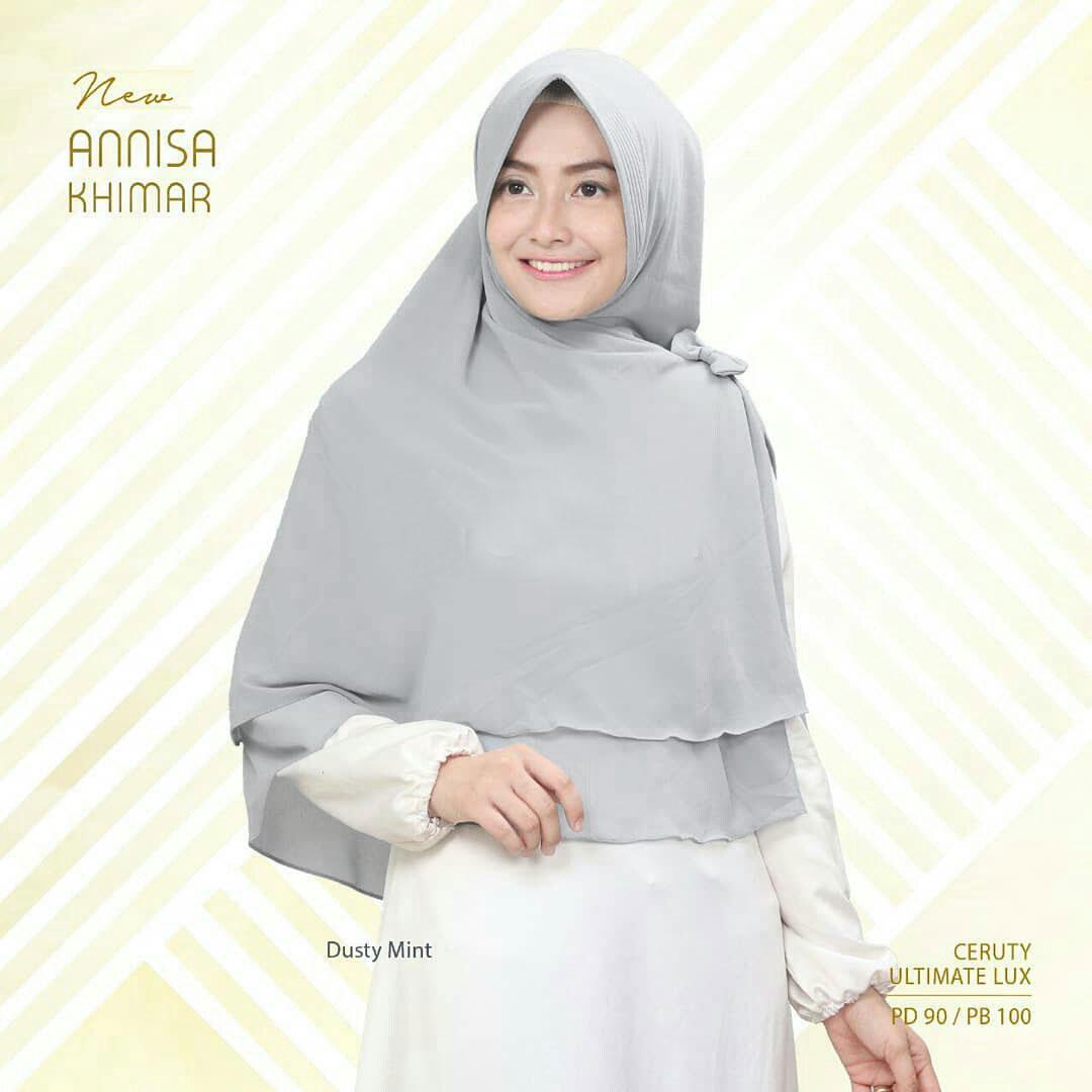 JILBAB INSTAN MURAH / New Khimar Annisa Abu / KERUDUNG SYARI / HIJAB INSTAN / GAMIS PASHMINA / PASHMINA