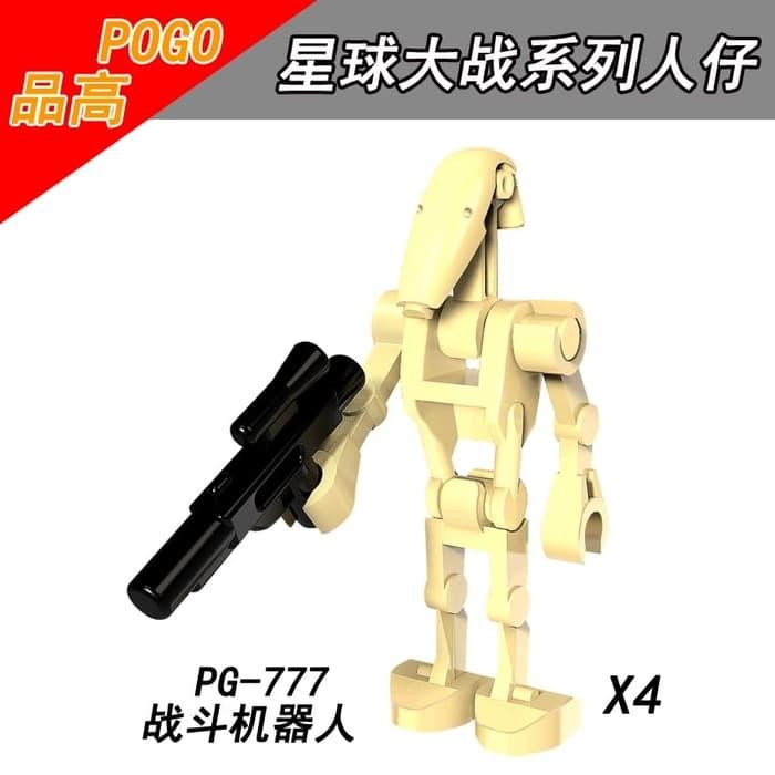 BEST SELLER!!! Battle Droid (4 pcs) PG777 Star Wars Clone Wars Brick PG8099 - IMniM4