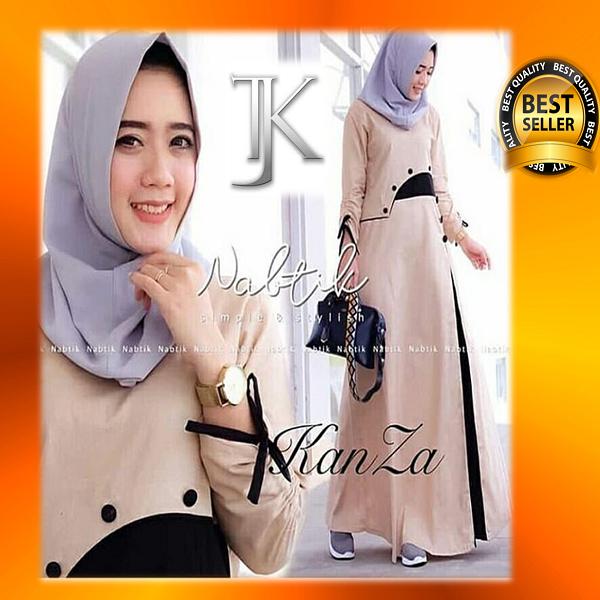 Kanza Dress / Baju Gamis Muslim Wanita Syari / Dress Muslimah / Hijab Muslim / Gamis Syari / Baju Muslim / Fashion Muslim / Fashion Maxi / Setelan Muslim / Atasan Muslimah / Baju Gamis Casual