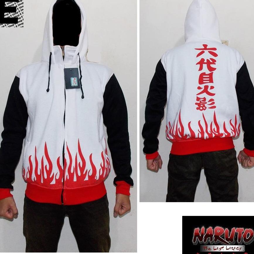 Jaket hoodie zipper anime yondaime hokage 4 fleece tebal