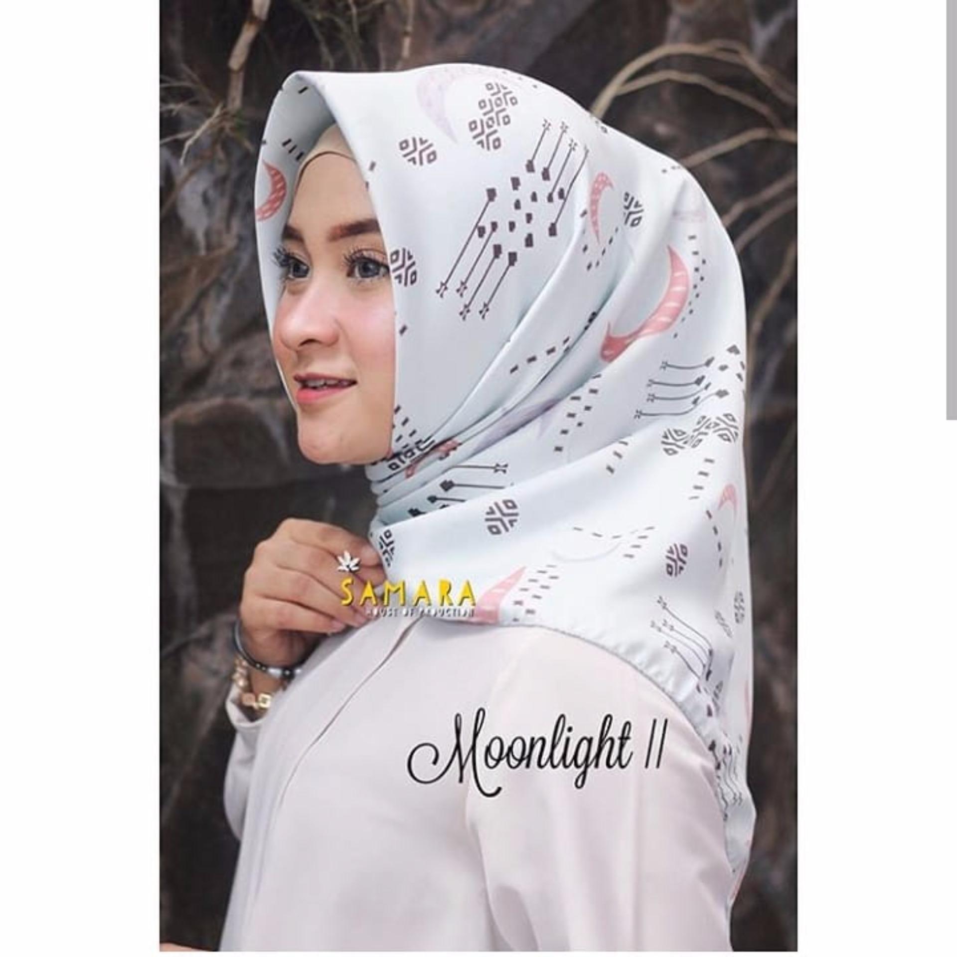 Hijab - Kerudung Segi Empat - Velvet Silk - MoonLight / Jilbab