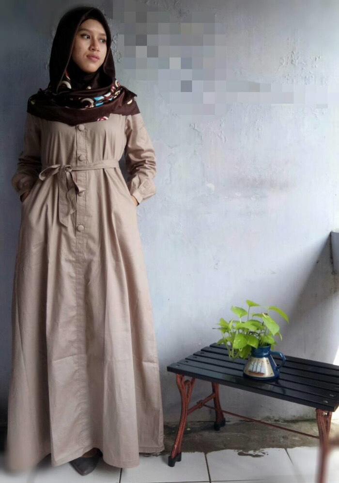 baju gamis jumbo/big size/ukuran besar/katun Jepang/XXXL