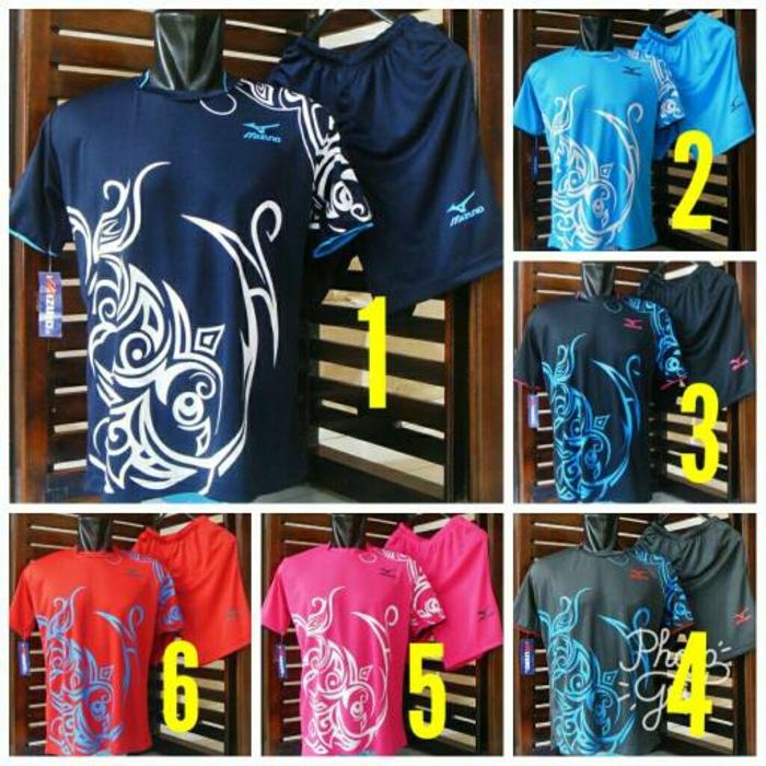 Jersey Setelan Futsal/ Baju Bola/ Kaos Olahraga/ Mizuno/ Seragam Voli