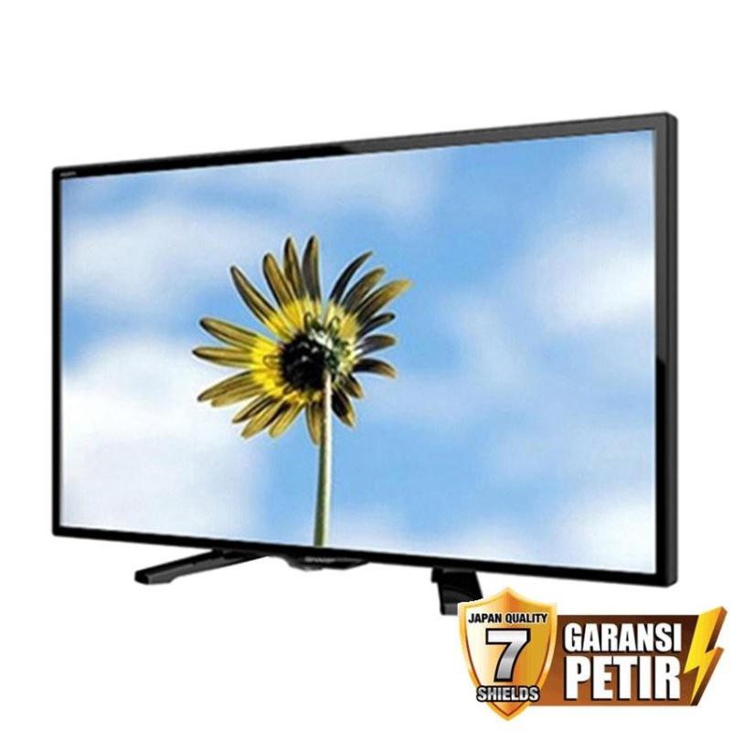 Sharp 24 inch LED HD TV - Hitam (Model LC-24LE175i)usb movie garansi resmi