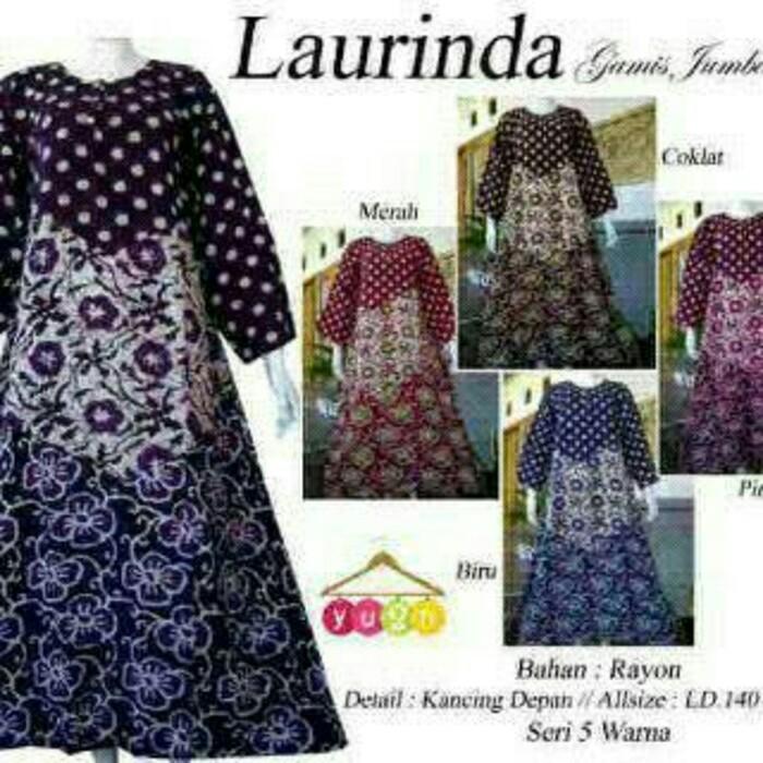 Daster jumbo dewasa gamis longdress batik