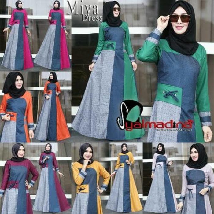 Miya Dress by Syalmadina | Gamis Dress Hijabers Cantik Kekinian