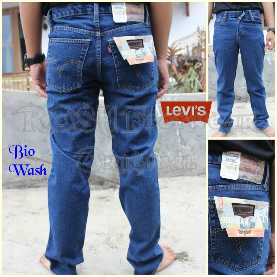 Celana Levis 505 Standar Lurus Jeans Pria (Best Seller)