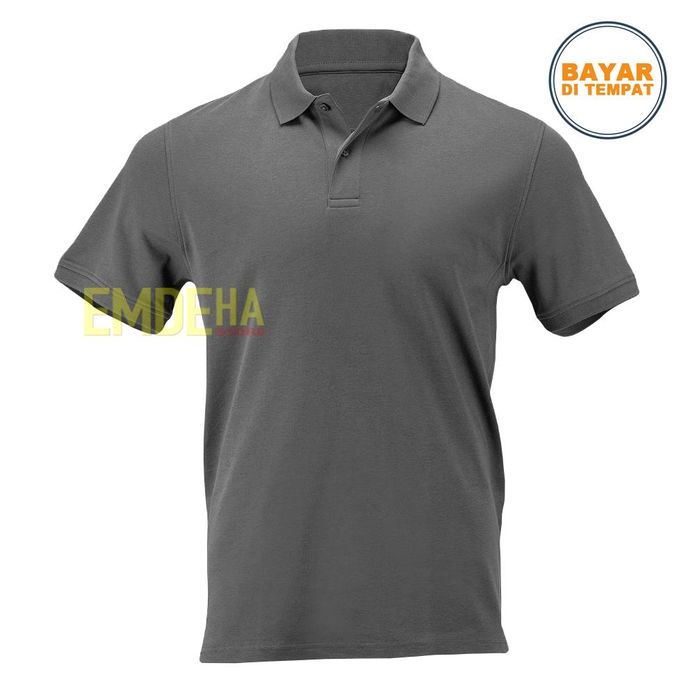 Emdeha Store - Poloshirt Pendek Polos Kaos Kerah Simple Dan Elegant