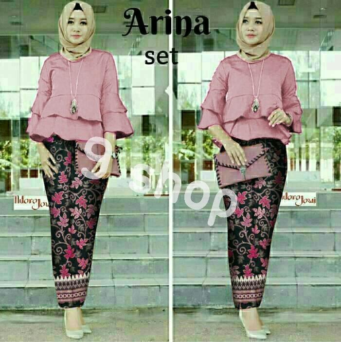 9 Shop Set 2in1 Kebaya Modern dan Rok Batik Wanita ARINA ( Tanpa Jilbab ) Kebaya Wanita Batik Wanita Rok Batik Wanita Stelan Kebaya Wanita Stelan Batik Wanita Kebaya Remaja Rok Batik Remaja Kebaya Pesta