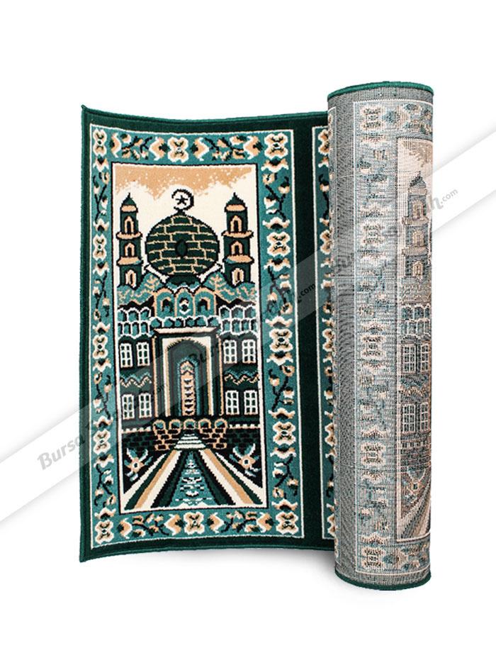 Sajadah Karpet Roll Murah Masjid Mushola Motif Hijau Mesjid Tebal