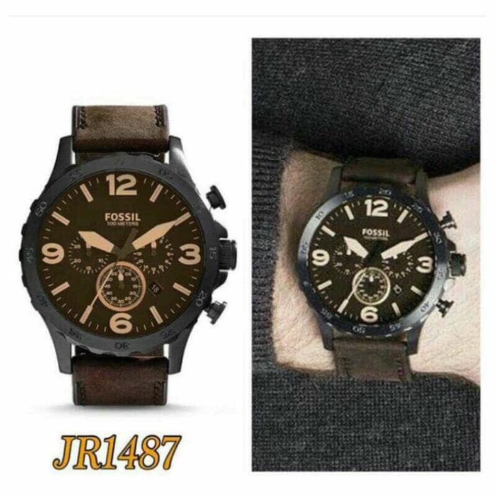 Jam Tangan Pria Merk Fossil JR 1487 / JR1487 Original Free yes